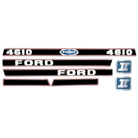 Aftermarket Ford 4610 Hood Decal Set 83954990